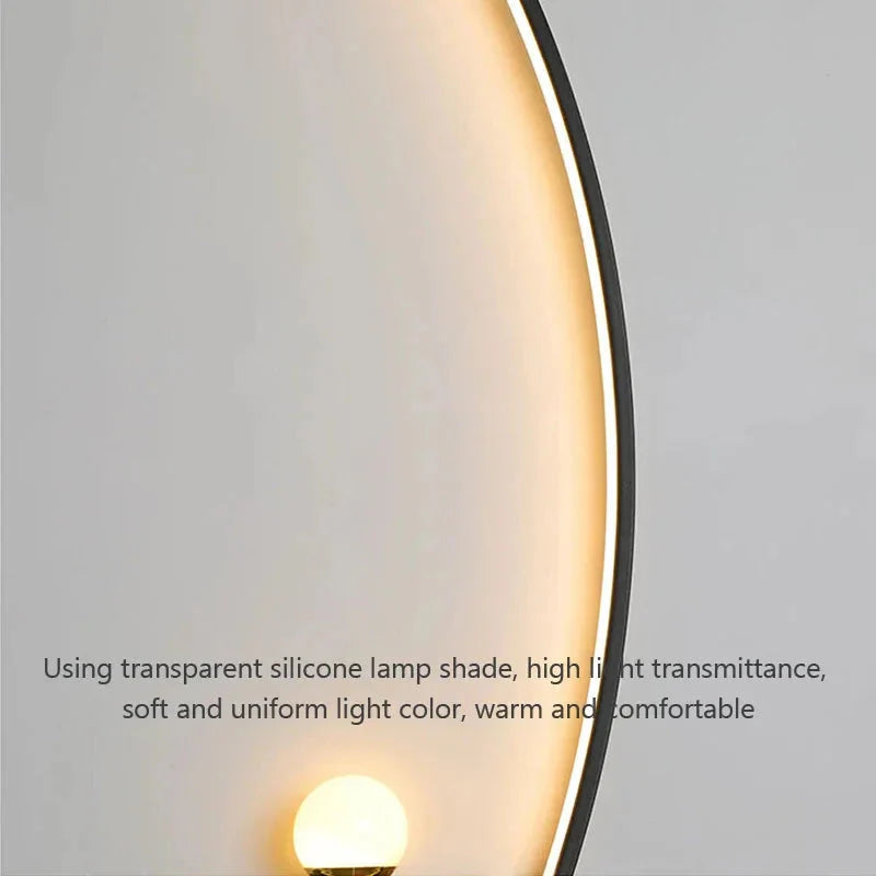Modern LED Wall Lamp β Minimalist Art Design for Bedroom, Living Room, and Bathroom, Gold/Black